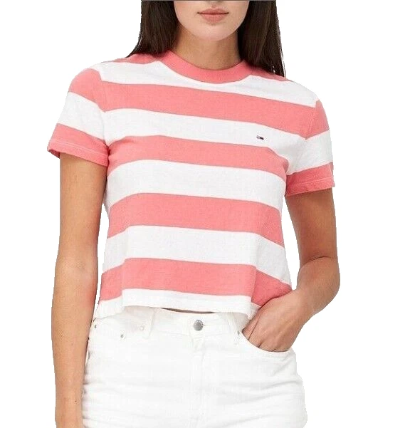 pink and white t shirt