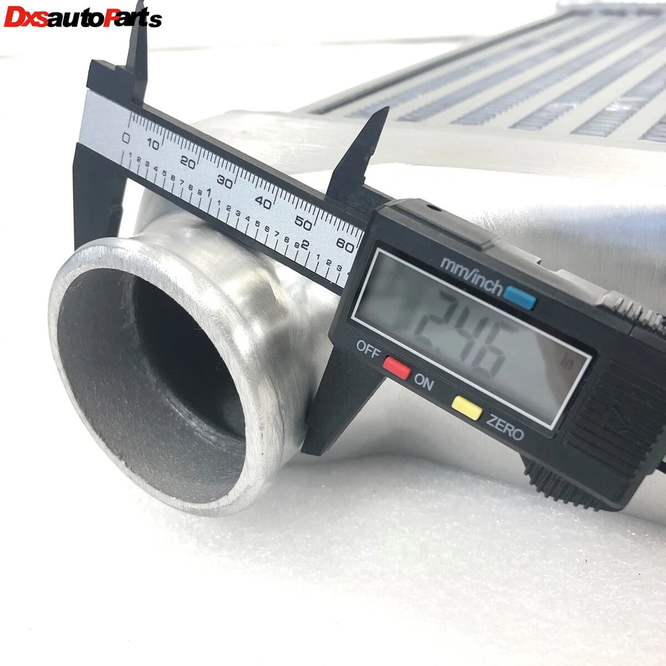 Aluminum Polished Intercooler Front Mount 18"x13"x3" 2.5" I&O YCZ-037 Tube & Fin - Image 3 of 4