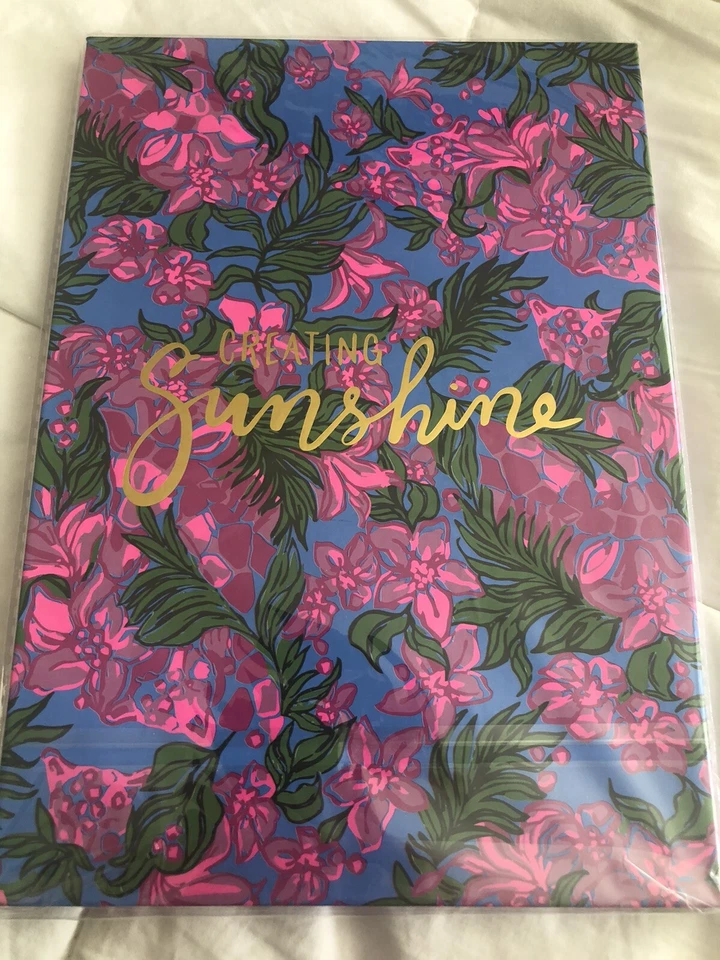 Almofada de esboço e estojo de lápis Lilly Pulitzer estilo 013398, novo com etiquetas ótimo presente para mamãe! - Imagem 2 de 4