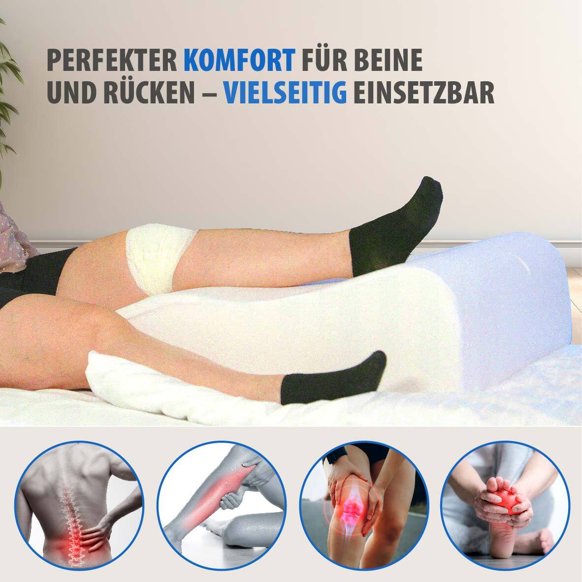 Orthopädisches Beinruhekissen MEDIPROF –Das Original von MediSafety (75x50x20cm)