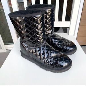 black patent leather uggs