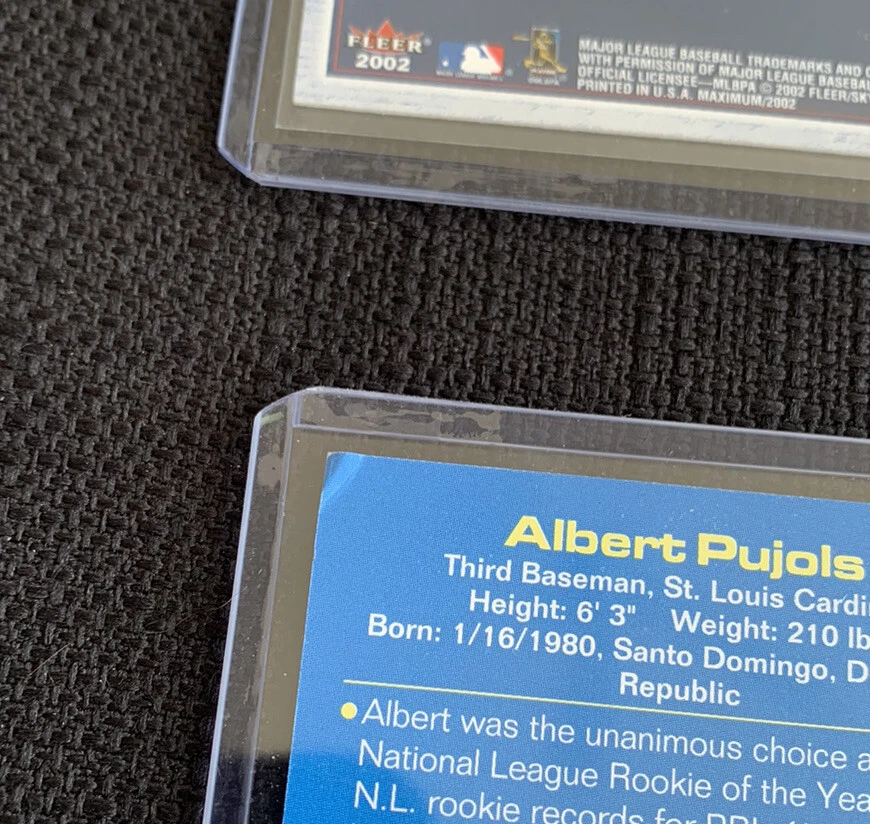 ALBERT PUJOLS ROOKIE 2002 LOT Si for Kids Weak Corner Fleer 2007 Upper Deck RARE - Image 3 of 3