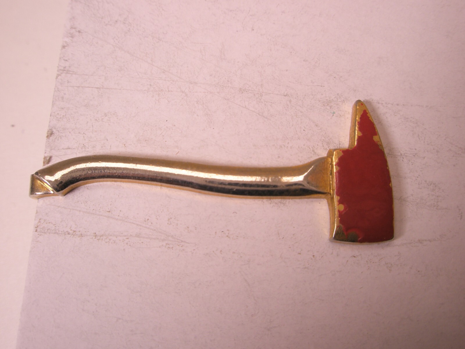 Fire Ax Fireman Vintage Tie Bar Clip tools house truck men engineer chief