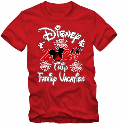 FAMILY VACATION 2024  Disney Trip 2024, Mickey, Minnie,Disneyland, Trending Tee