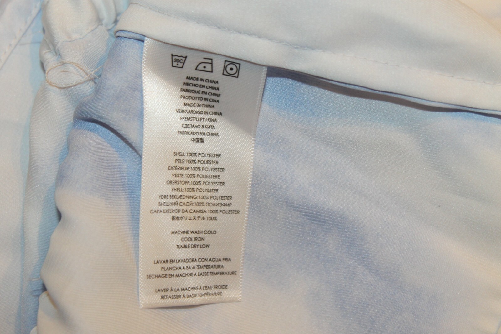Michael Kors light blue white cloud pattern Tunic… - image 6