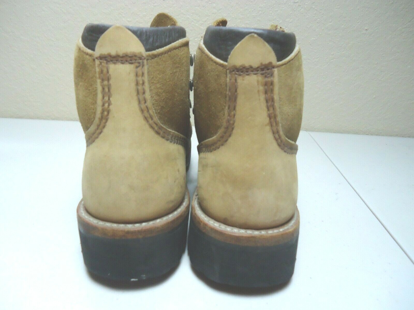 Vintage Vasque Roughout Suede Leather Hiking Boots Si… Gem