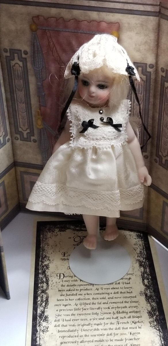 2011 Darlene Lane Aimee Mignonette doll all bisque in orignal box