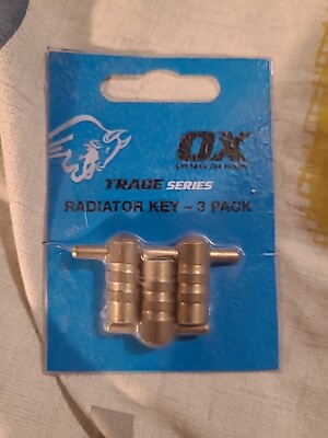 OX Tools Trade Messing Heizkörperschlüssel 3er Pack OX-T449803 