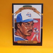 1987 Donruss Diamond Kings #21 Lloyd Moseby Toronto Blue Jays Baseball Card
