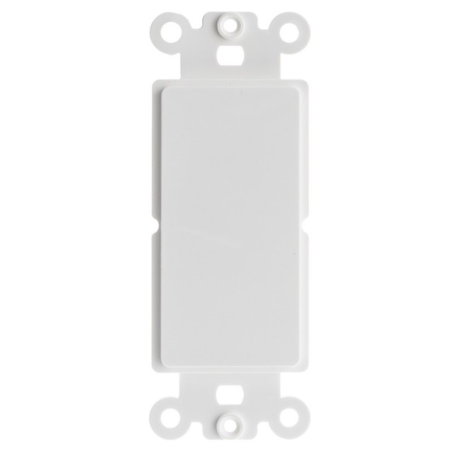 Blank Decora Filler Insert Plastic Wall Cover Plate White [New 2020] eBay