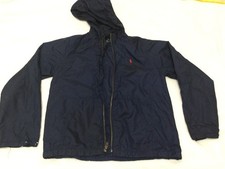 Vintage Youth Polo Ralph Lauren Hooded Jacket Navy Blue boy size 8