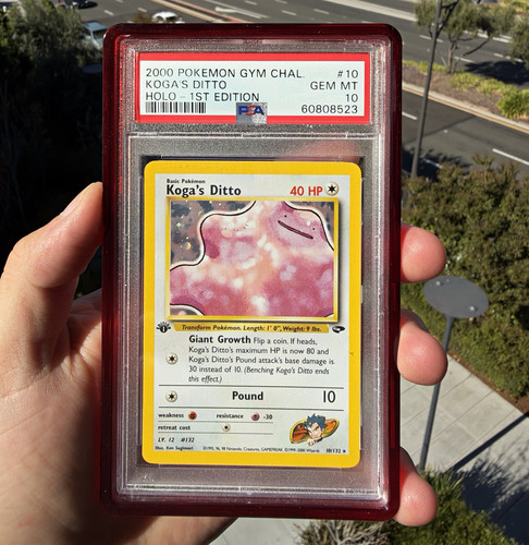 Koga's Ditto (1st Edition) graded PSA 10 for sale on eBay