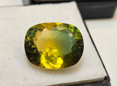 Tourmaline Bi-Colour Cushion Cut 6-7 Ct Natural Gemstone For Jewellery FR-442