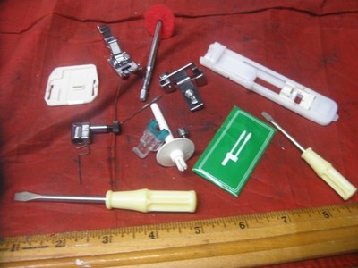 Brother XL-5232 Sewing Machine Needle Clamp Foot Guides Spool Tools VINTAGE