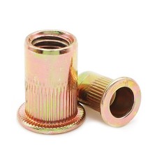 Instockbolts #1032 Rivet Nuts Zinc Plated Carbon Steel Threaded Insert Nut Nu...