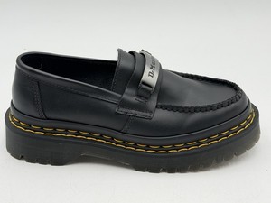 Dr. Martens 9A50 Slip On Shoes Black Leather Size 9 US Brand New Never Worn Dr Doc Martens Lennon Loafer Shoes Men main image 3