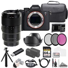 Sony a7R V FE 90mm f/2.8 Macro G OSS Lens 64GB Ext Bat 3 PC Filter- Kit