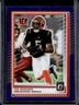2025 Panini Donruss Optic Tee Higgins Purple Prizm #/60 Bengals