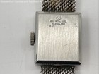 Vintage Stainless Steel Clinton Silver Tone Blue Dial Ladies Watch — photo 4