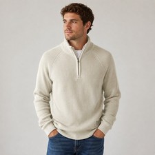 Polo Jeans co. vintage Ralph Lauren 1/4 zip men s sweater Large preppy classic