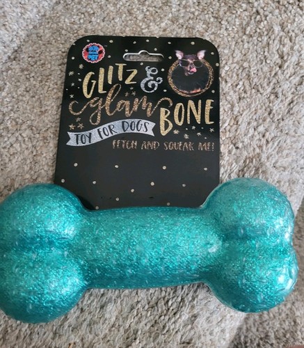 Rubber Spike Dog Bone Play Toy Chew 6"