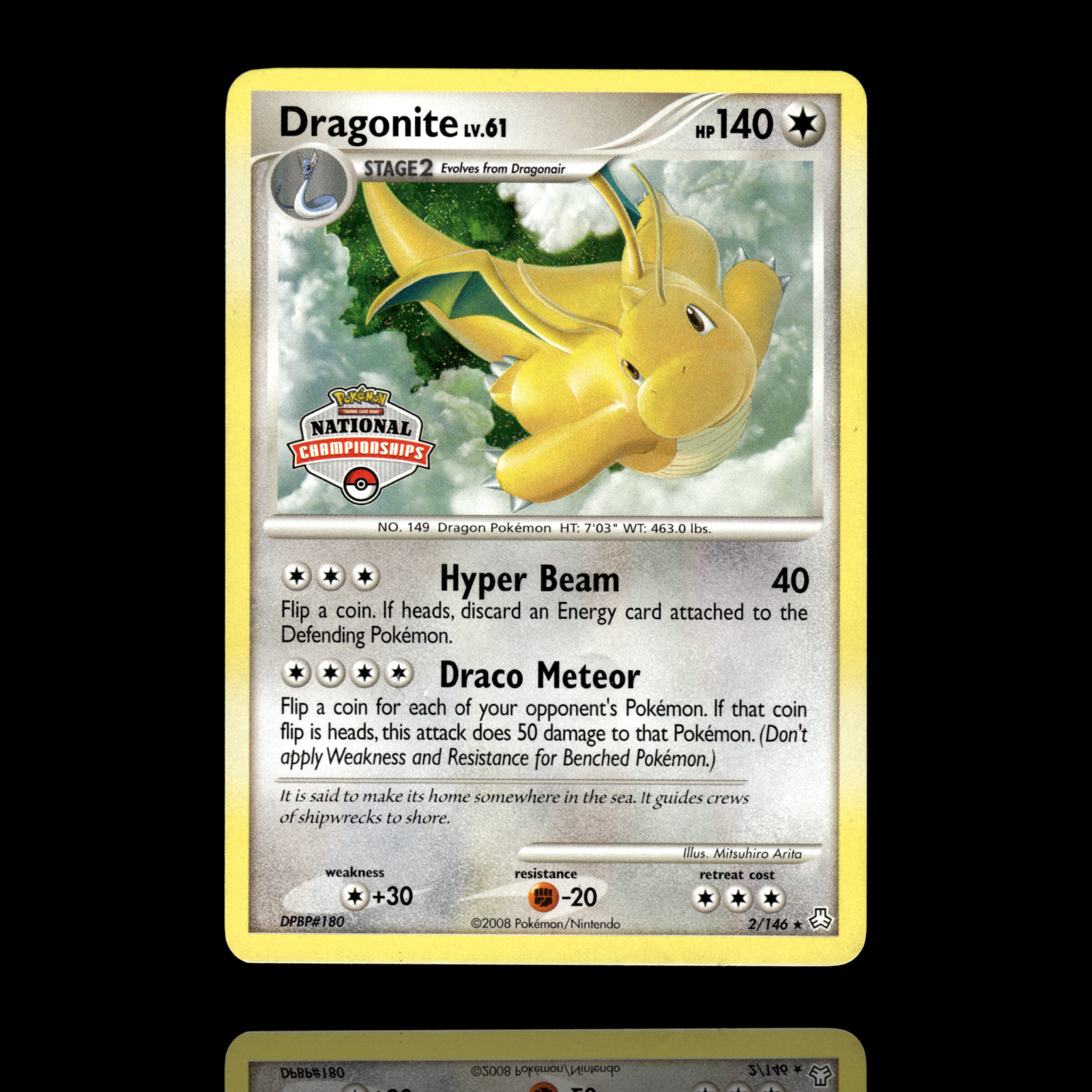 ▸ Dragonite | Legends Awakened | National Championship Stamped | 2/146 | MP