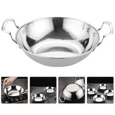  Home Cooking Pan Induction Griddle Stainless Steel Cookware for Cooktop