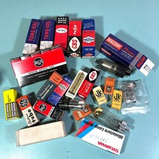 Old Vacuum Tube ESTATE LOT plus Radio Quartz Crystals, Bulbs and more