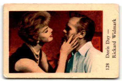 1961 Dutch Numbered Set 3 #128 Richard Widmark / Doris Day