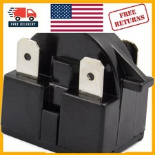 Compact 3-Pin 4.7 Ohm Refrigerator Starter Relay, Plug-in for Easy Installation