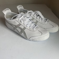 NEW Onitsuka Tiger MEXICO 66 SLIP-ON 118a129 WHITE/Glitter Women's shoes sz 8