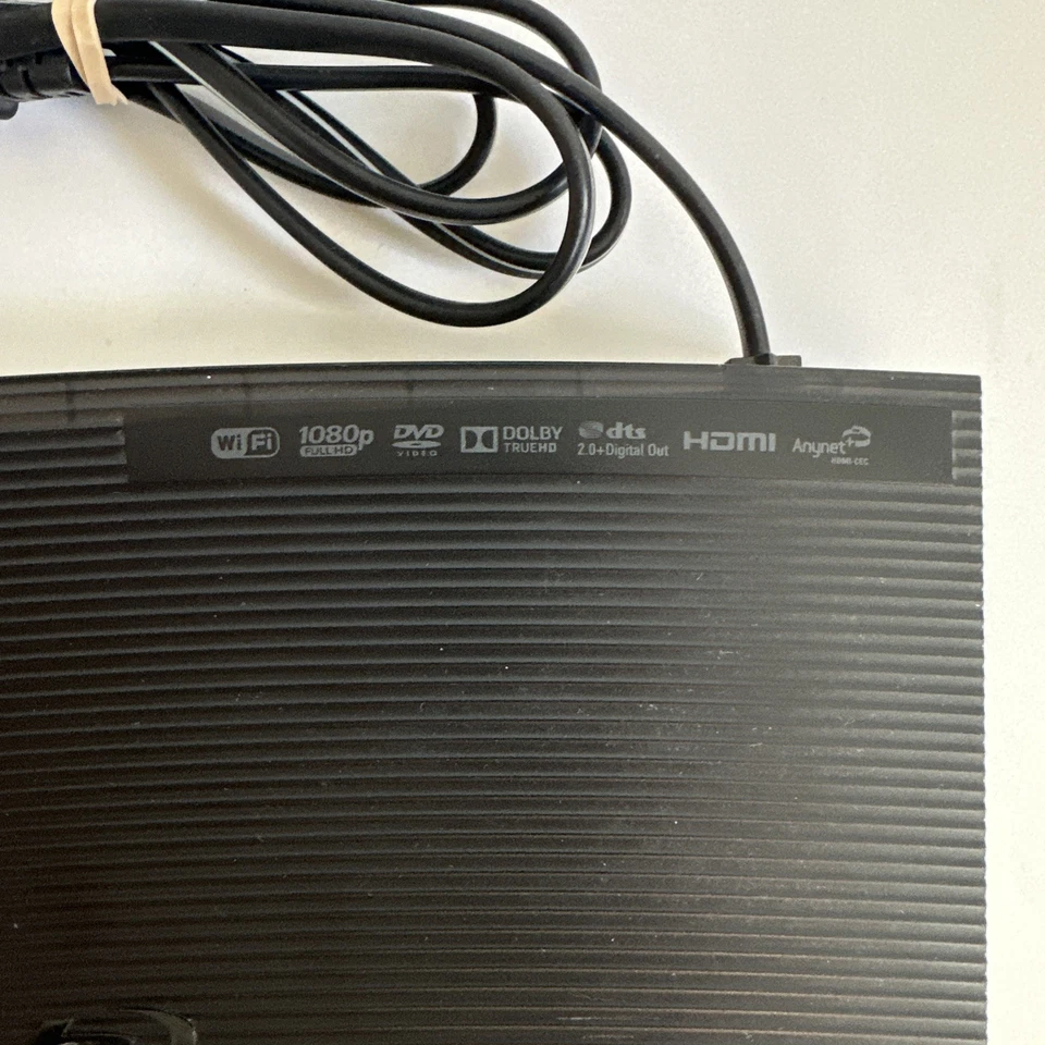 Reproductor de DVD Blu-ray Samsung BD-JM51 transmisión Wi-Fi HDMI sin control remoto probado funciona Foto 2 de 4