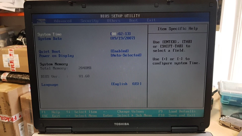 Toshiba equium l40-156 15.4" Laptop Intel Pentium Dual Core T2310 2GB No HDD - Image 3 of 4