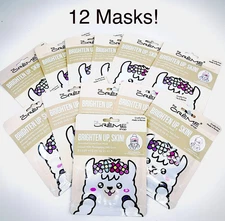The Creme Shop BRIGHTEN UP, SKIN! Face Mask w 24K GOLD x 12PK Exp 1/27+