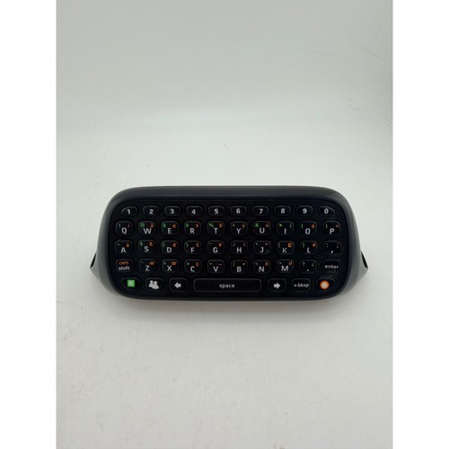 Microsoft Xbox 360 Chatpad Black QWERTY Keyboard Controller Attachment N1364