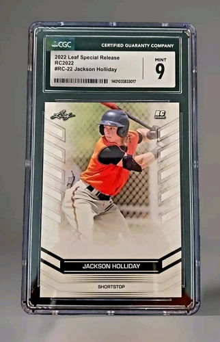2022 Leaf Jackson Holliday Special Release #RC-22 CGC 9 RC 2022