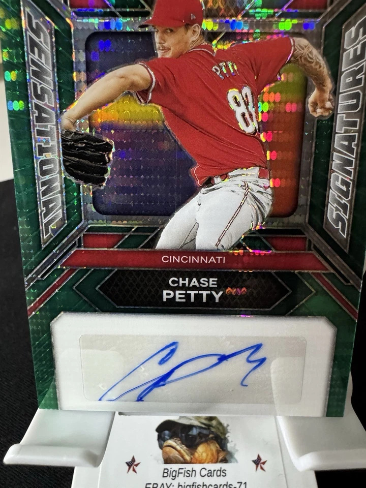 CHASE PETTY 2024 Panini Prizm Sensational Signatures Green Pulsar SP Auto /25 - Image 3 of 4