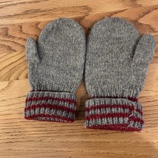Vintage Handmade Kids Mittens 8 X 3.5