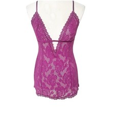 Vintage Victoria Secret Lace Babydoll Chemise Lingerie Medium Coquette Fairycore