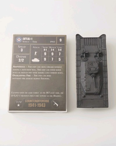 Axis & Allies Counter Offensive Miniatures 13/50 LVT(A)-1 W Card