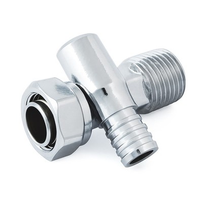Chrom Ablauf Endstück Stecker BSP mit Schlauchanschluss