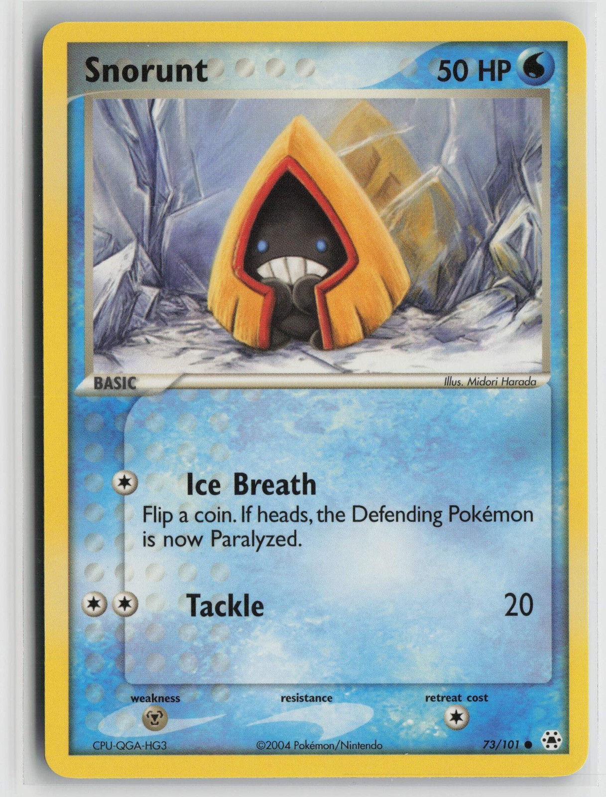 Snorunt Common Hidden Legends 73/101 NM