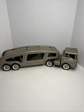 Structo Transport Co Vintage Pressed Steel Car Carrier Truck Display Made In USA