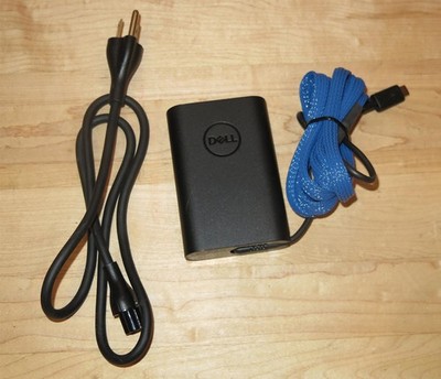 Dell 65-watt USB-C Charger w/Blue Braided Protection - 02YK0F - Genuine