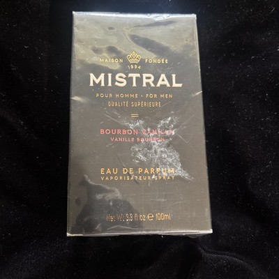 Mistral Bourbon Vanilla edp For Men 3.3 oz Eau De Parfum Homme New Sealed