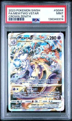 Mewtwo VSTAR Galarian Gallery #GG44/GG70 PSA 9 Crown Zenith