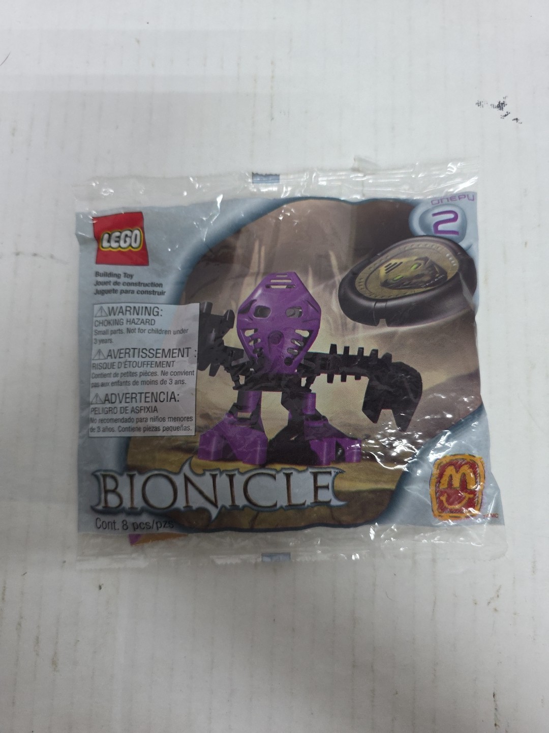 Lego Bionicle Onepu #1389 McDonald’s Happy Meal Tohunga 2001 Sealed (C6)