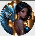 1 OZ .999 PURE SILVER HAYLEYBUG MYSTIC ALLIANCE COLORIZED ART ROUND DRAGON GIRL