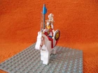 Lego Figure Castle Knight, Lion Knight, King with Horse, Set 6008, 100% Complete