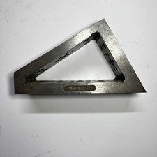 Machinist Angle Plate Toolmaker Made D FARMER Threaded Holes Jig Fixture Setup